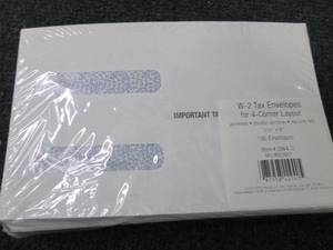 lot 47 image: Pk of 100- W2 Tax Envelopes...