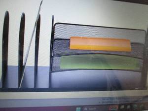 lot 52 image: Safco Products 3231BL Onyx Desktop ...
