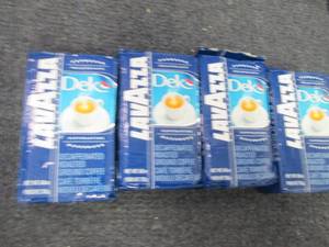 lot 61 image: 4 pks Lavazza Dek Ground Coffee Ble...