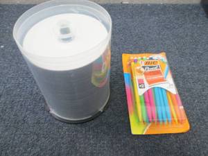lot 65 image: Canister of CDs, Bic Mechanical Pe...