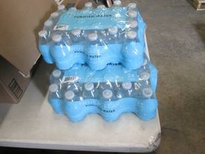 lot 67 image: 3- 24 pks- 8 oz Bottles True Clear ...