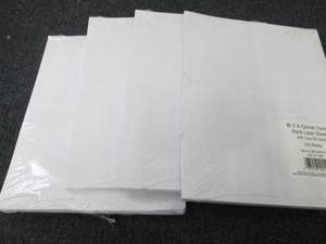 lot 81 image: 4- 100ct pks W2 Blank Laser Sheets...