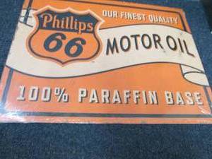 lot 89 image: Metal Phillips Sign 16x12.5 inches...