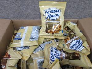 lot 103 image: Case of 42-2 oz Pouches Famous Amos...