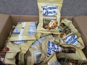 lot 104 image: Case of 42-2 oz Pouches Famous Amos...