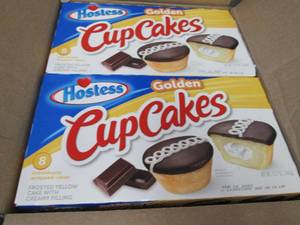 lot 109 image: 6- 12.7 oz Boxes Hostess Golden Cup...
