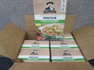 lot 123 image: Case of 6-6pk Boxes Quaker Instant ...