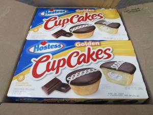 lot 157 image: 6- 12.7 oz Boxes Hostess Golden Cup...