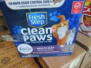lot 160 image: 22.5 lb Box Fresh Step Multi Cat Cl...