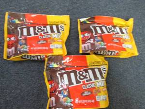 lot 168 image: 3- 8.3 oz Bags M&Ms Classic Mix...