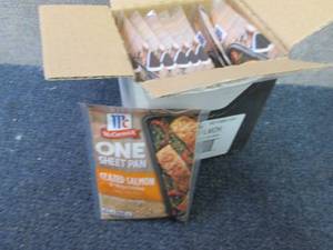 lot 182 image: Box of 12 pks McCormick Glazed Salm...