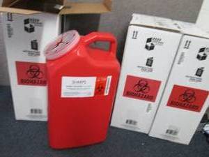lot 201 image: 3-3 Gallon Sharps Recovery Program ...