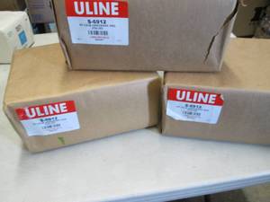 lot 223 image: 3- 250 ct Hardware Paper Bags - 6 x...