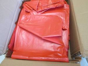 lot 244 image: Red BiohazardTrash Liners...