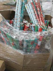 lot 265 image: Pallet Box of Christmas Wrapping Pa...