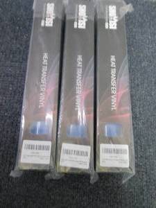 lot 309 image: 3 Rolls Blue Heat Transfer Vinyl 12...