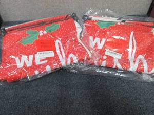 lot 327 image: 2- 2pk Holiday Vertical Banners wit...