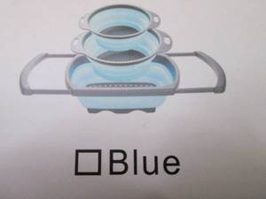 lot 330 image: 3 pc Collapsible Colander Set...