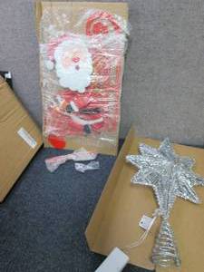 lot 340 image: Yard Stakes, Tree Topper...