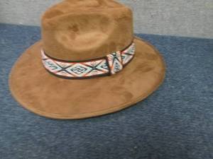 lot 351 image: Suede Banded Hat...