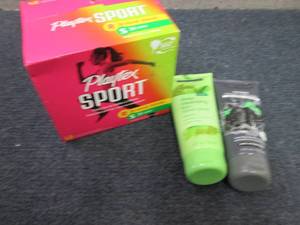 lot 418 image: Playtex Tampons, Body Scrub, GelMas...