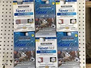 lot 17 image: Lot of 6 Rustoleum Never Wet $14.95 retail each