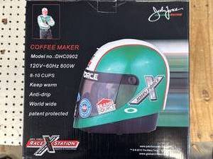 lot 20 image: New in Box John Force Racing Helmet Coffee Maker
