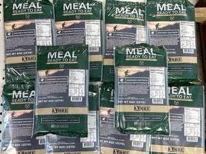 lot 21 image: Lot of 10 MRE (meals ready to eat)