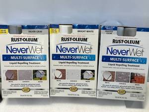 lot 31 image: Lot of 3 Never Wet in Different Colors $14.95 Retail Each