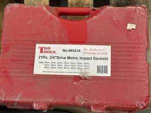 lot 56 image: New Sealed 21pc  Inch Impact Set $308 Retail