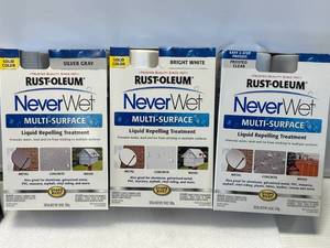 lot 34 image: Lot of 3 Never Wet in Different Colors $14.95 Retail Each