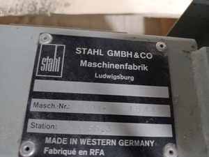 Stahl Model 7401-154151 Delivery Table (Was working when taken out of service)