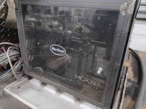 Nordsen Microset Multiscan Series 3100 Hot Gluer with a Nordsen P540 Power Supply, Nordsen Electric Gun Driver and More