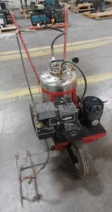 Jiffy Model 5000 Line Striper Powered by a 3.5 hp. Briggs & Stratton Engine