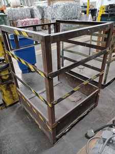 Forklift Man-Basket Measures 36-inches X 36-inches X 50-inches Tall
