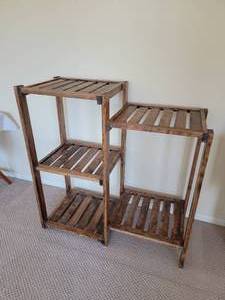 lot 35 image: Mission Slotted Plant Stand