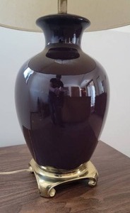 lot 70A image: Elegant Mid-Century Porcelain Vase Lamp