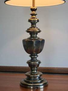 lot 17A image: Breathtaking Brass Candlestick Lamp by Stiffel