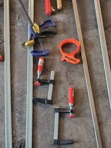 lot 113 image: Collection of Large Woodworking Clamps