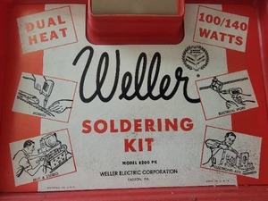 lot 111 image: Vintage Weller Soldering Kit 8200 PK