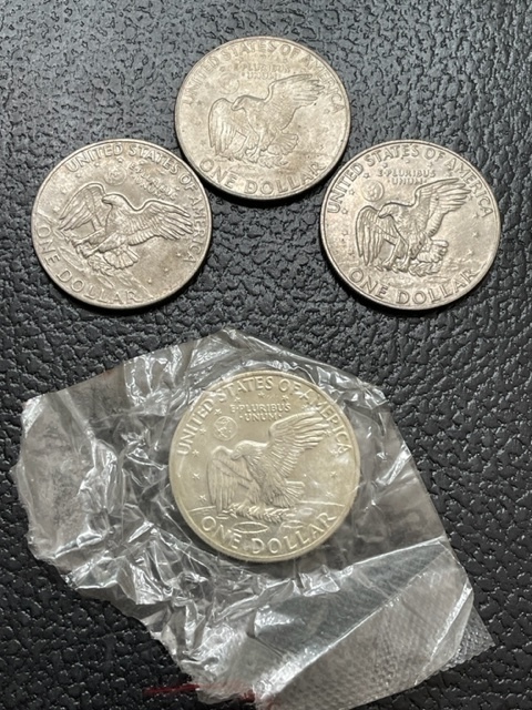 Eisenhower Dollar Coins, One is Silver