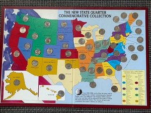 Complete Washington State Quarter Set in Book
