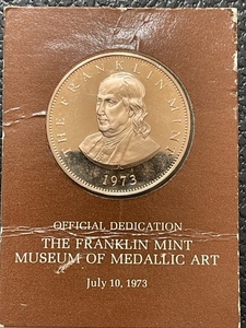 1973 Franklin Mint Dedication Coin