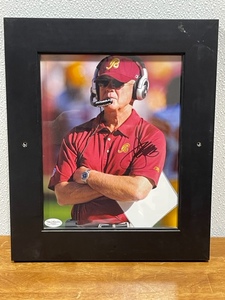 Joe Gibbs Signed Framed Picture