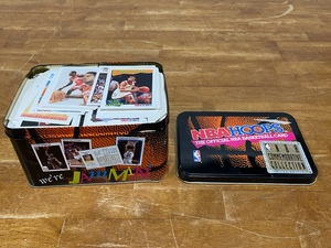 NBA Hoops Basketball Cards and Tin
