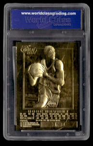 lot 7 image: 1996-97 Skybox EX-2000 23KT Gold Kobe Bryant Rookie Purple Signature Limited Edition GEM MINT 10