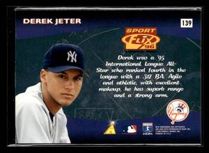 lot 24 image: 1996 Sportflix Derek Jeter Rookie #139
