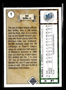 lot 33 image: 1989 Upper Deck Ken Griffey Jr. Rookie Card #1