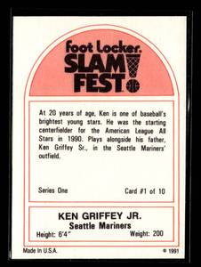 lot 41 image: 1991 Foot Locker Slam Fest Ken Griffey Jr. #1