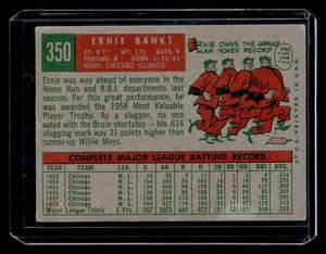 lot 66 image: 1959 Topps Ernie Banks #350